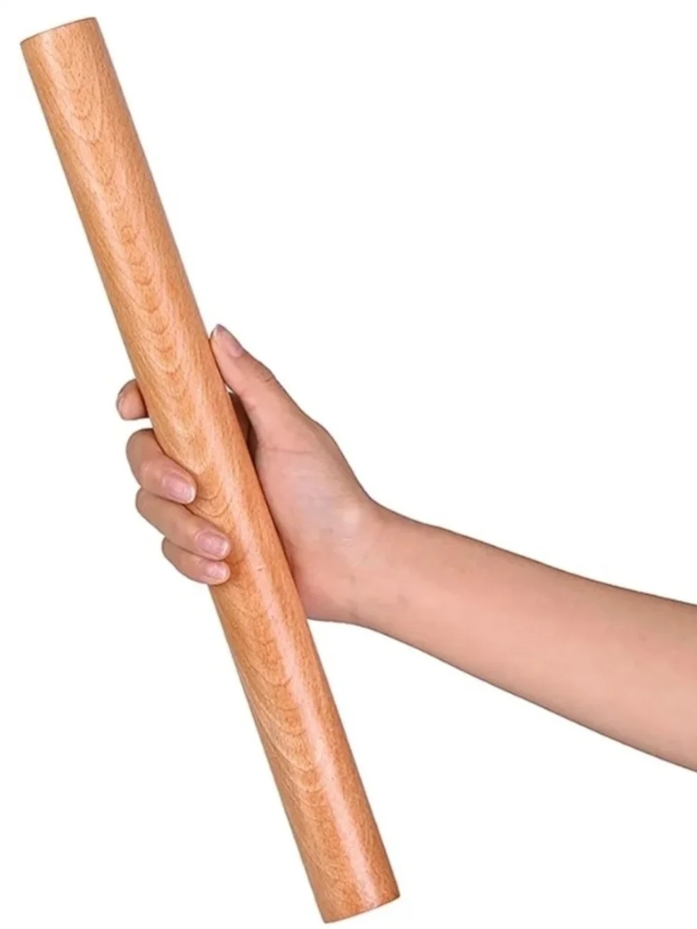 French Wooden Rolling Pin for Dough - Natural Wood Rolling Pin Roller 12 Inches